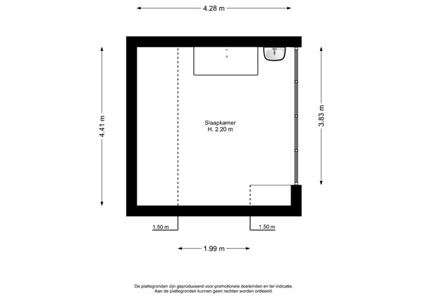 Floorplan - Blauwkapelseweg 93D, 3572 KD Utrecht